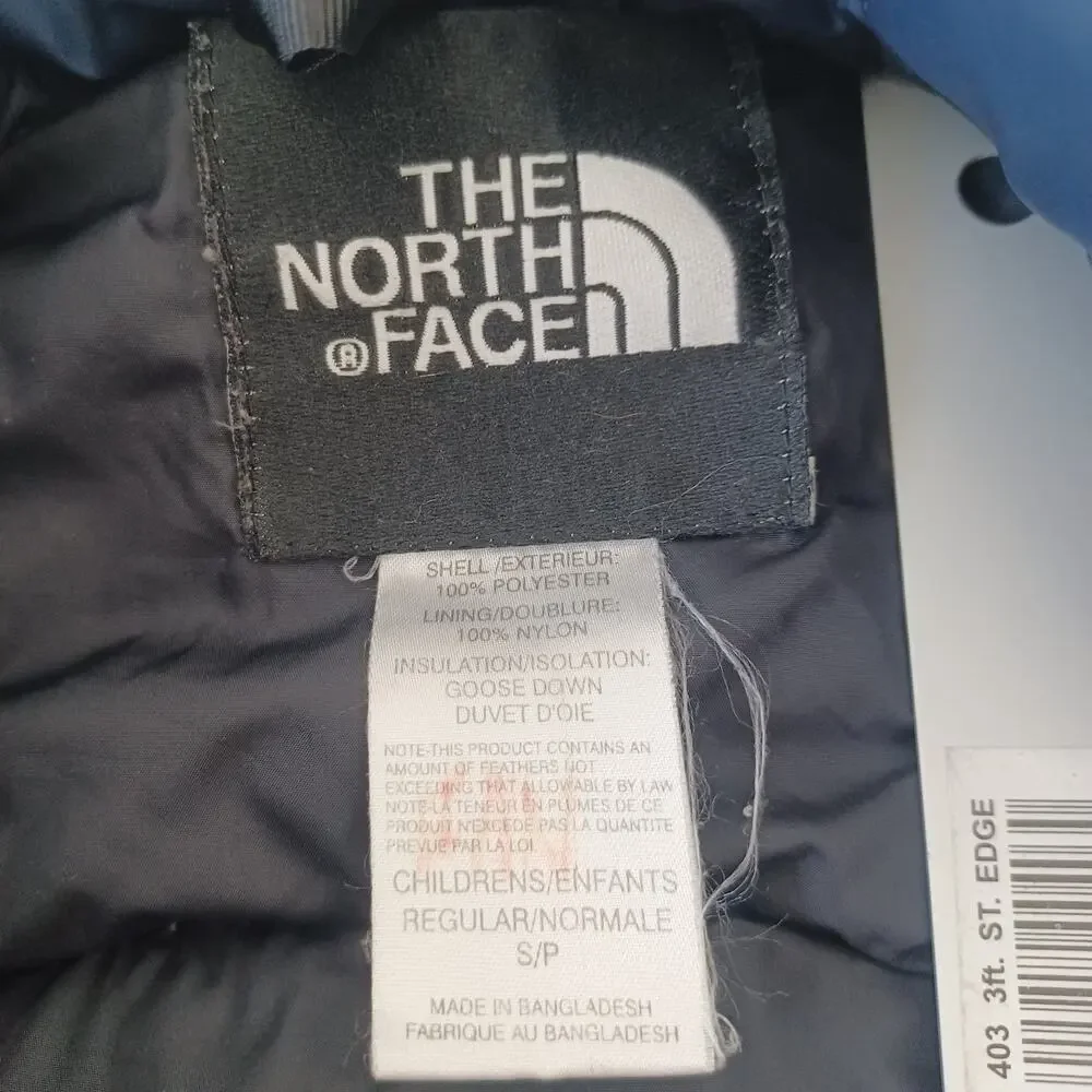 The North Face Vest Kids Size Small Blue 600 Goose Down Nuptse Streetwear